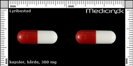 hårde kapsler 300 mg 