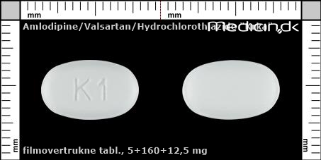 filmovertrukne tabletter 5+160+12,5 mg 