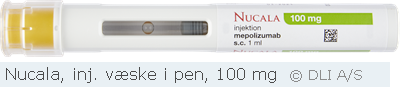 Nucala, inj. væske i pen, 100 mg