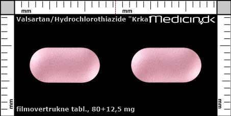 filmovertrukne tabletter 80+12,5 mg 