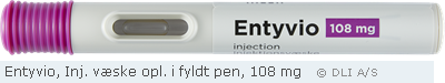 Entyvio, Inj. væske opl. i fyldt pen, 108 mg