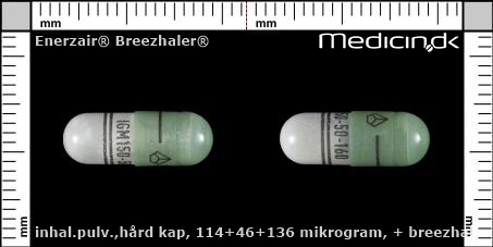 inhalationspulver, kapsler 114+46+136 mikrogram + Breezhaler