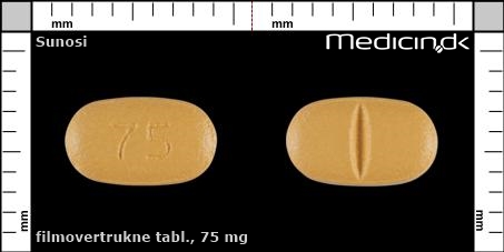 filmovertrukne tabletter 75 mg 