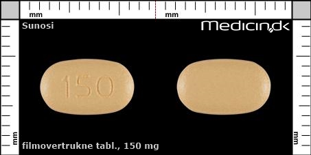filmovertrukne tabletter 150 mg 