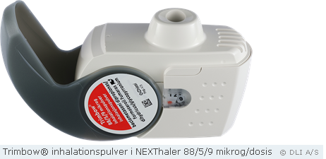 Trimbow® inhalationspulver i NEXThaler 88/5/9 mikrog/dosis