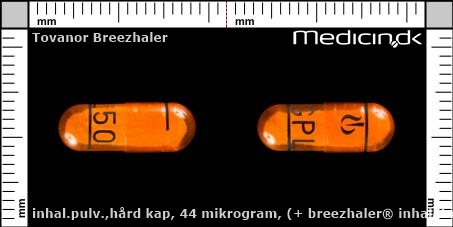 inhalationspulver, kapsler 44 mikrogram (+ Breezhaler® inhalator)