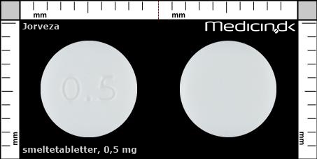 smeltetabletter 0,5 mg 