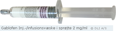 Gablofen Inj.-/infusionsvæske i sprøjte 2 mg/ml