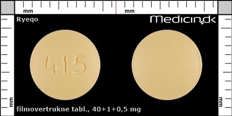 filmovertrukne tabletter 40+1+0,5 mg 