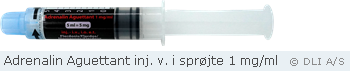 Adrenalin Aguettant inj. v. i sprøjte 1 mg/ml