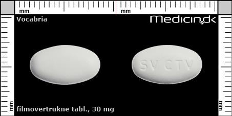 filmovertrukne tabletter 30 mg 
