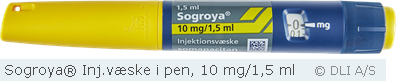Sogroya® Inj.væske i pen, 10 mg/1,5 ml