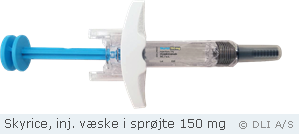 Skyrice, inj. væske i sprøjte 150 mg