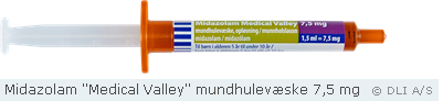 Midazolam "Medical Valley" mundhulevæske 7,5 mg