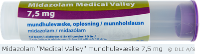 Midazolam "Medical Valley" mundhulevæske 7,5 mg