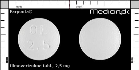 filmovertrukne tabletter 2,5 mg 