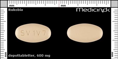 depottabletter 600 mg 