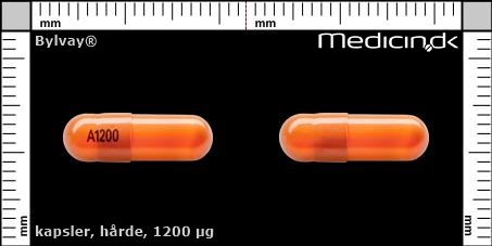 hårde kapsler 1200 µg 