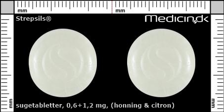 sugetabletter 0,6+1,2 mg (honning & citron)