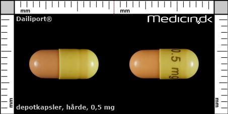 hårde depotkapsler 0,5 mg 