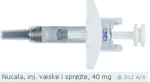 Nucala, inj. væske i sprøjte, 40 mg
