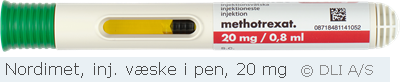 Nordimet, inj. væske i pen, 20 mg
