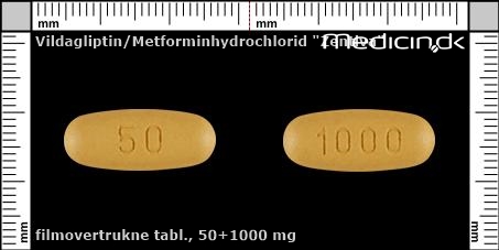 filmovertrukne tabletter 50+1000 mg 