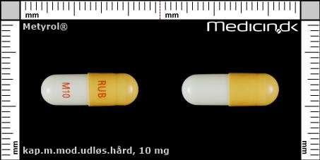 kapsler med modificeret udløsning 10 mg 