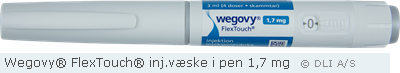 Wegovy® FlexTouch® inj.væske i pen 1,7 mg