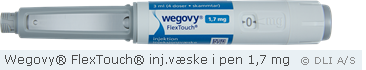 Wegovy® FlexTouch® inj.væske i pen 1,7 mg