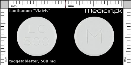 tyggetabletter 500 mg 