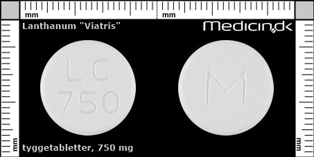 tyggetabletter 750 mg 