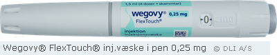 Wegovy® FlexTouch® inj.væske i pen 0,25 mg
