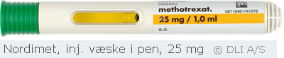 Nordimet, inj. væske i pen, 25 mg