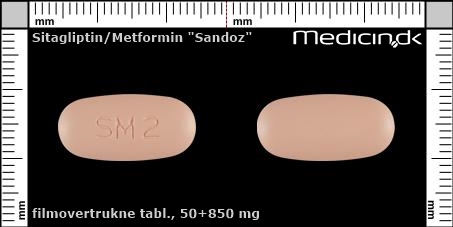 filmovertrukne tabletter 50+850 mg 