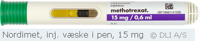 Nordimet, inj. væske i pen, 15 mg