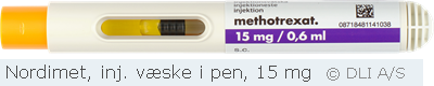 Nordimet, inj. væske i pen, 15 mg