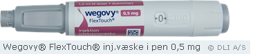 Wegovy® FlexTouch® inj.væske i pen 0,5 mg