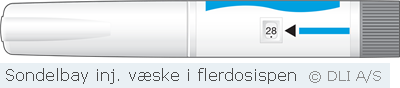 Sondelbay inj. væske i flerdosispen