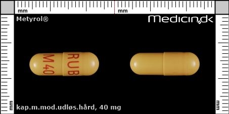 kapsler med modificeret udløsning 40 mg 