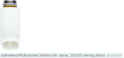 Salmeterol/Fluticasone Zentiva inh. spray, 25/125 mikrog./dosis