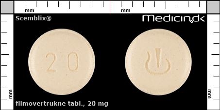 filmovertrukne tabletter 20 mg 