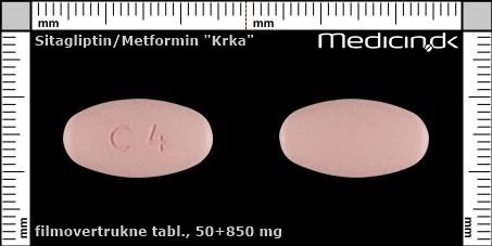 filmovertrukne tabletter 50+850 mg 