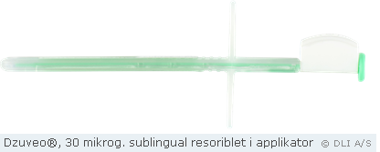 Dzuveo®, 30 mikrog. sublingual resoriblet i applikator