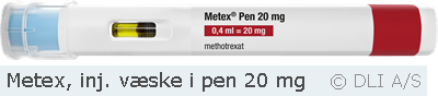 Metex, inj. væske i pen 20 mg