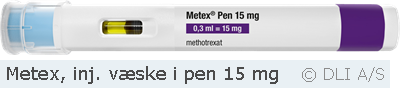 Metex, inj. væske i pen 15 mg