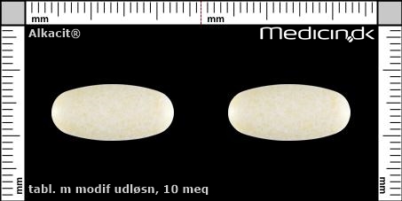 tabletter med modificeret udløsning 10 mEq 