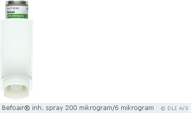 Befoair® inh. spray 200 mikrogram/6 mikrogram