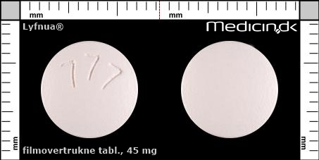 filmovertrukne tabletter 45 mg 