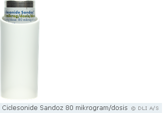 Ciclesonide Sandoz 80 mikrogram/dosis